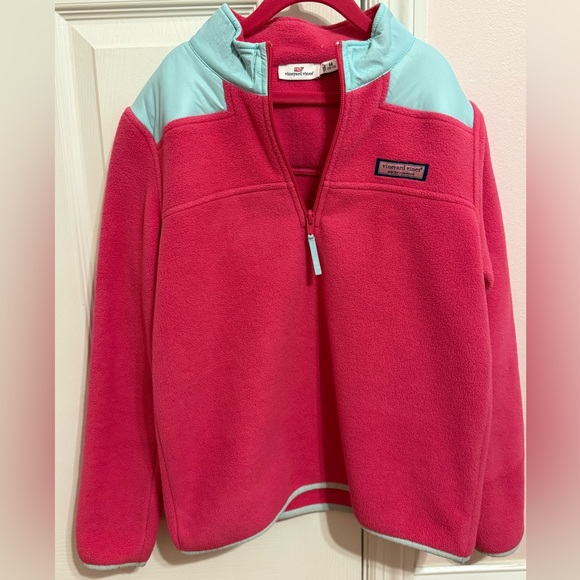 Vineyard Vines Other - Vineyard Vines pink and turquoise fleece